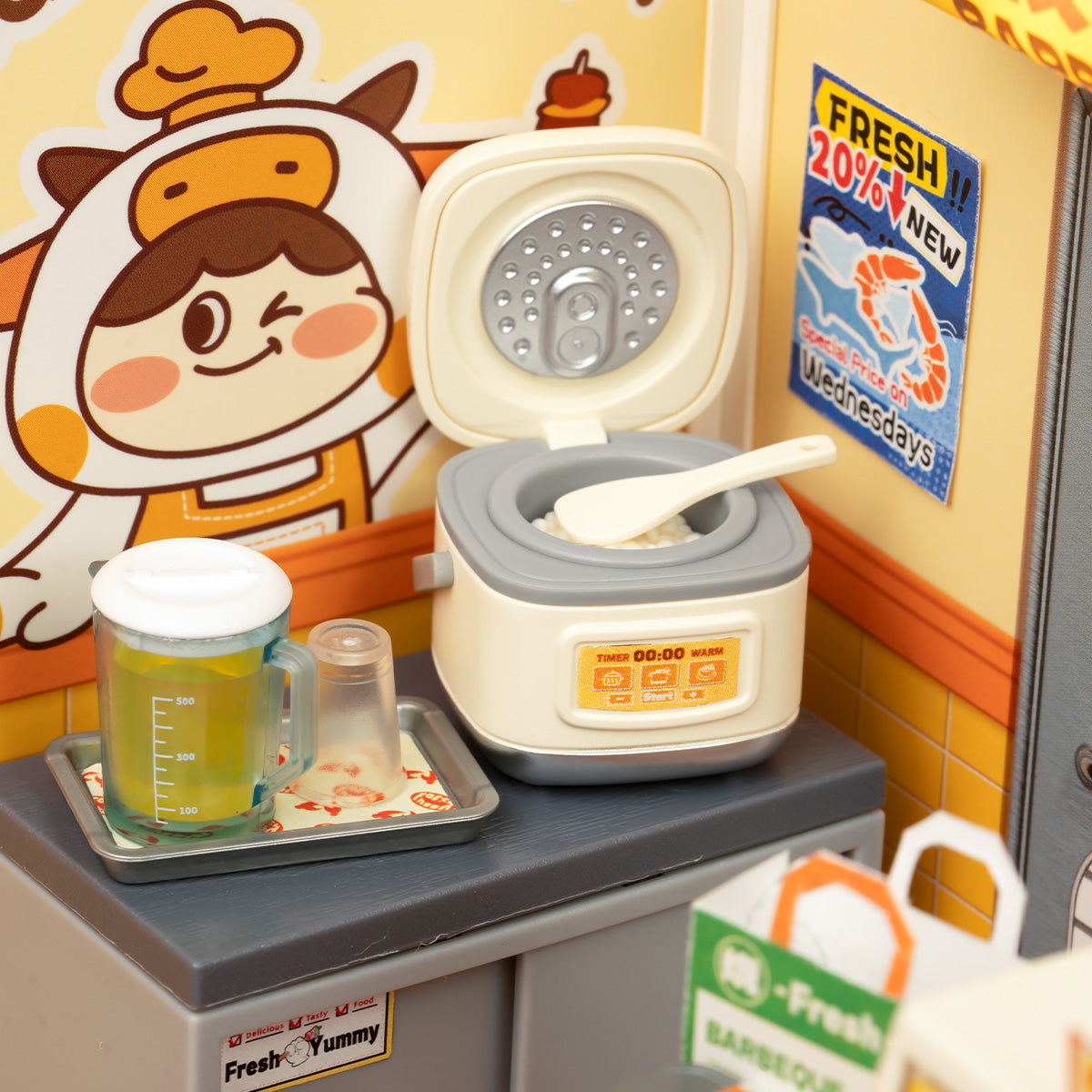 Rolife Night Out Food Stall Super Creator Miniature House DW022