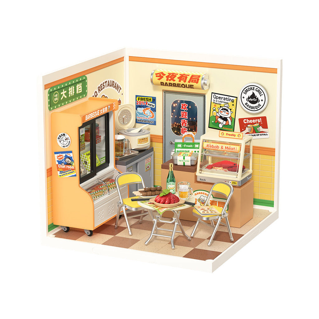 Rolife Night Out Food Stall Super Creator Miniature House DW022