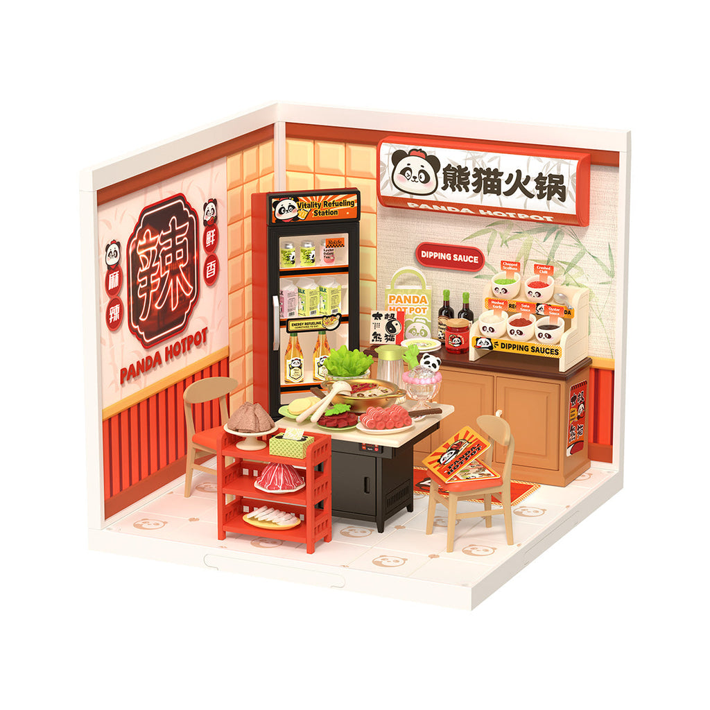 Rolife Panda Hot Pot Super Creator Miniature House DW020