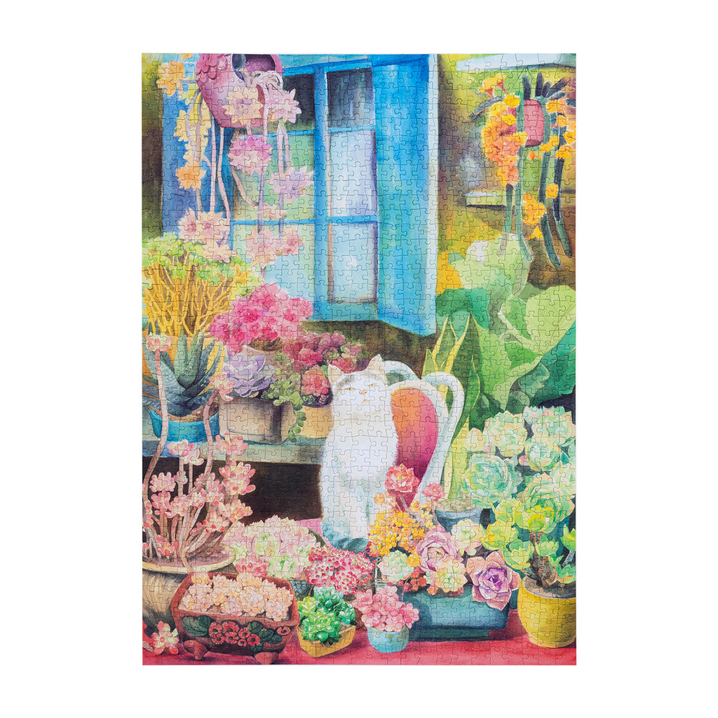 Rowood 1000 Piece Jigsaw Puzzle-Cat's Plant Yard  PT012