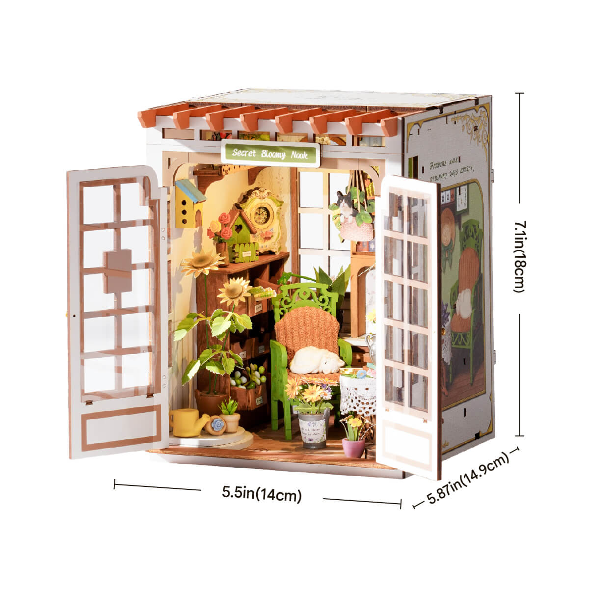 Rolife DIY Book Nook Kit - Secret Bloomy Nook TGE04