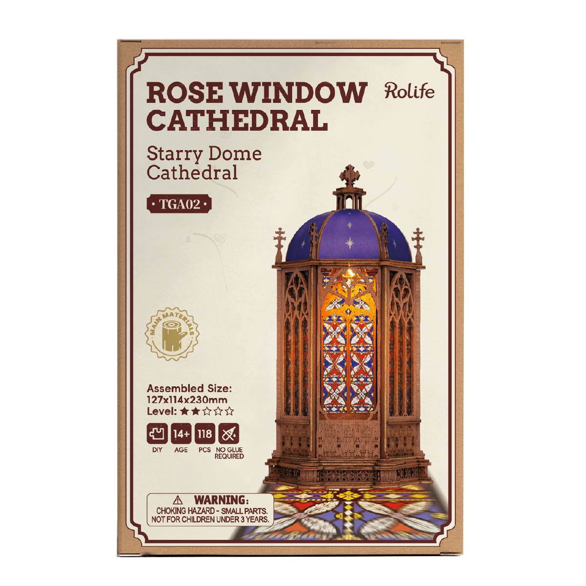 Rolife 3D Wooden Puzzle - Starry Dome Cathedral TGA02