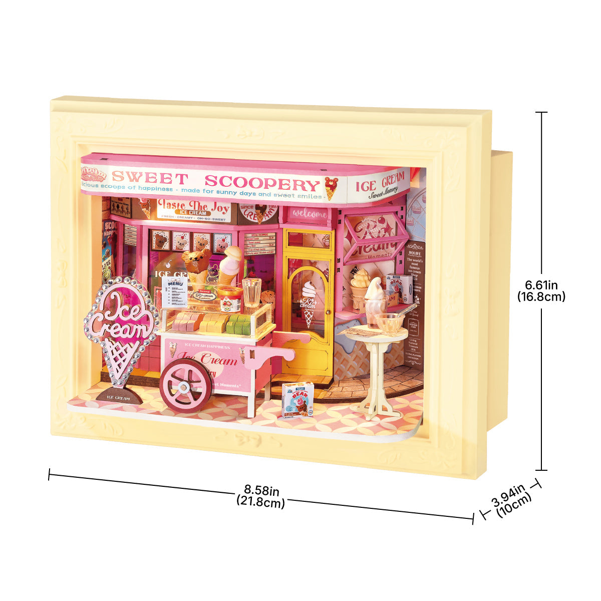 Rolife 3D Wooden Puzzle - Sweet Scoopery Ice Cream DP002