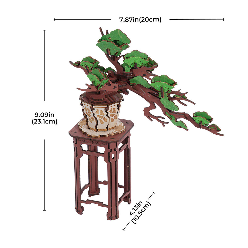 Rolife 3D Wooden Puzzle - Evergreen Pine Bonsai TG510