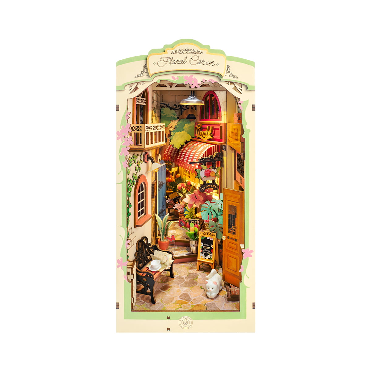 Rolife DIY Book Nook Kit - Floral Corner TGB09