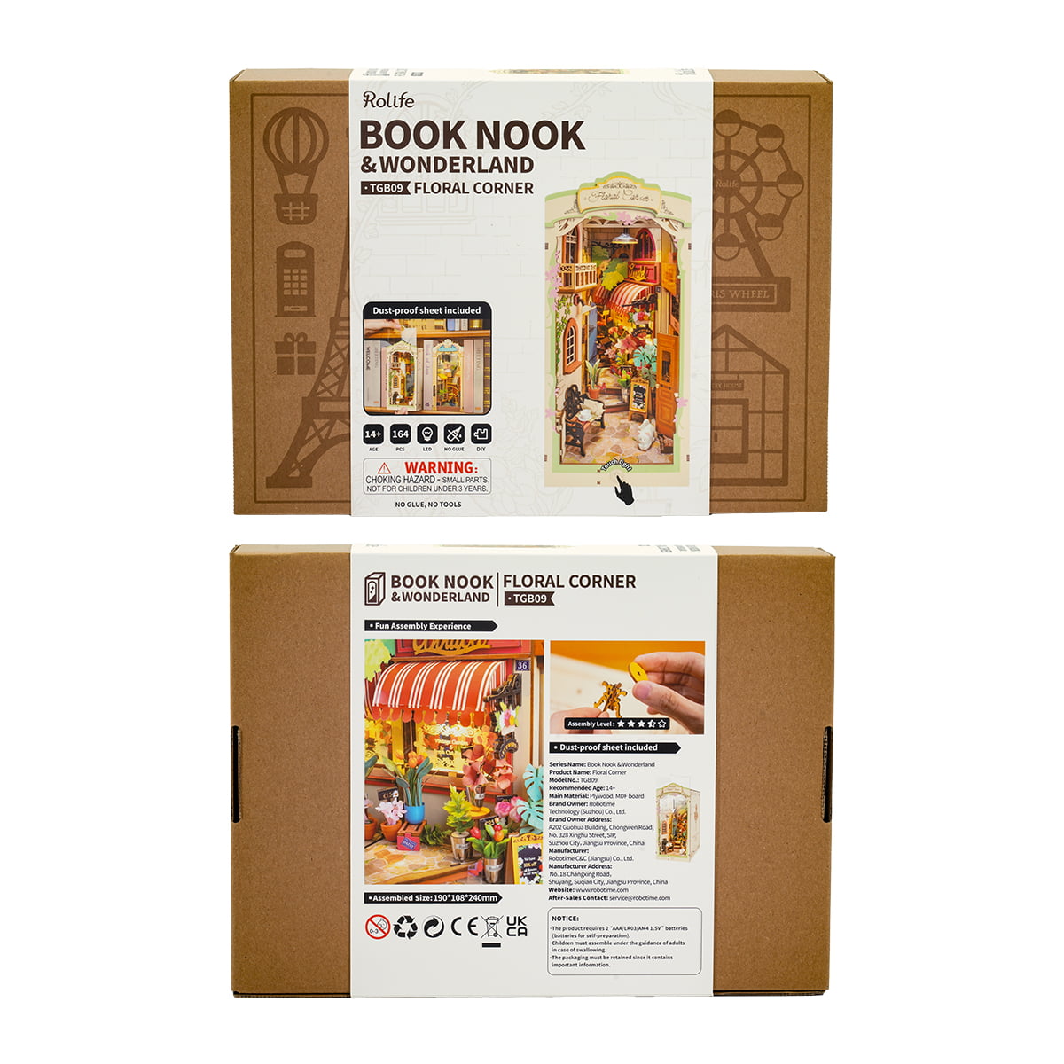 Rolife DIY Book Nook Kit - Floral Corner TGB09