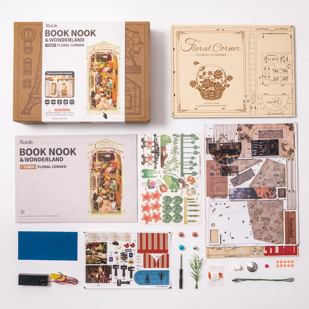 Rolife DIY Book Nook Kit - Floral Corner TGB09