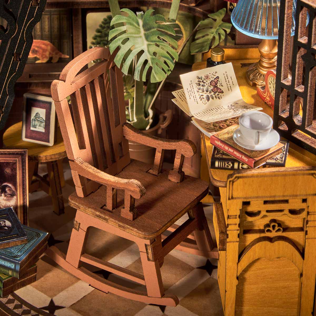 Rolife DIY Book Nook Kit - Silent Corner Study TGE02