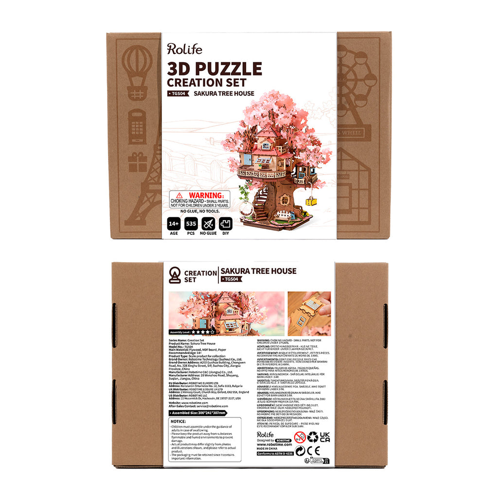Rolife 3D Wooden Puzzle - Sakura Tree House  TGS04