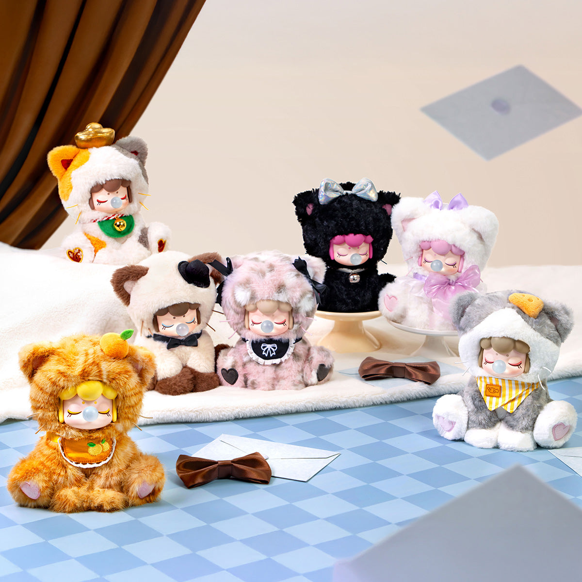 Rolife Nanci's Tea Time Kitties Surprise Plush Dolls MNDXX