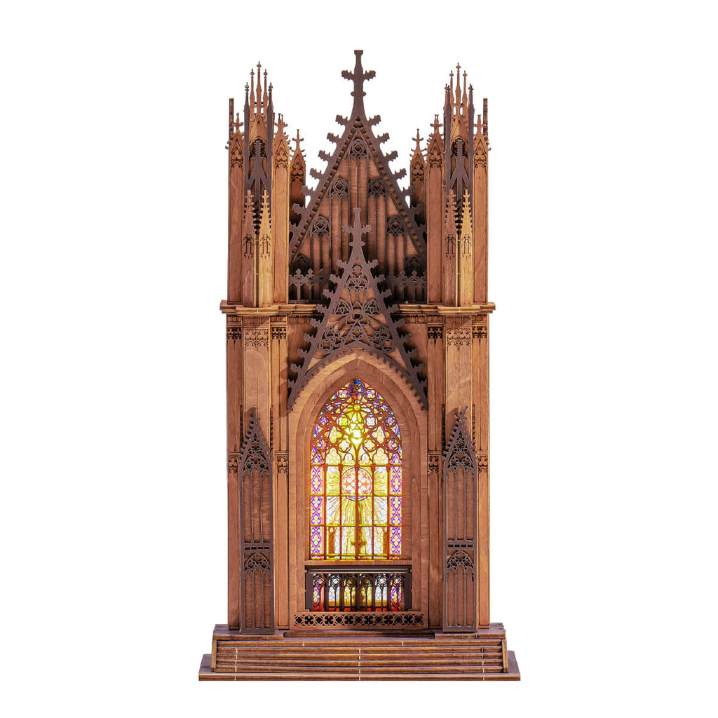 Rolife 3D Wooden Puzzle - Twin-Tower Cathedral TGA01