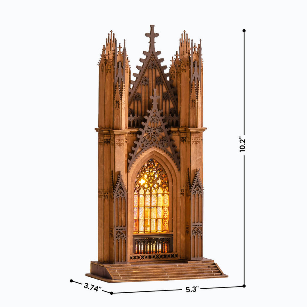 Rolife 3D Wooden Puzzle - Twin-Tower Cathedral TGA01