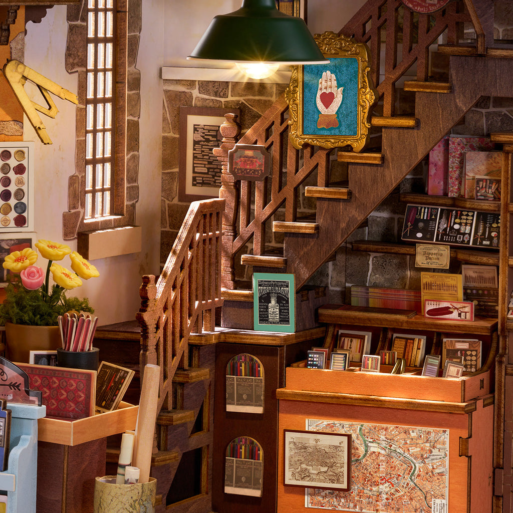 Rolife DIY Book Nook Kit- Wisdom Stationery Shop TGB19