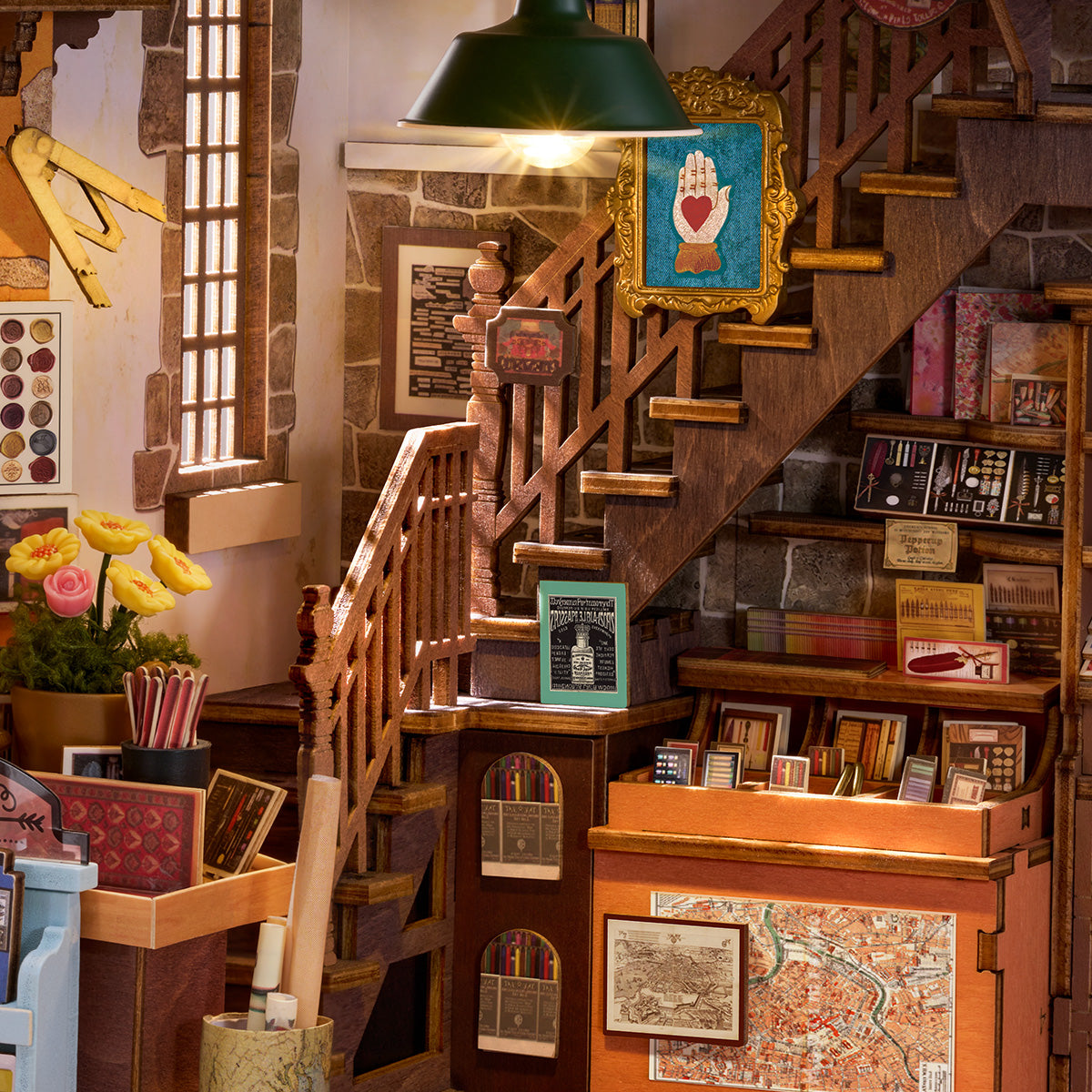 Rolife DIY Book Nook Kit- Wisdom Stationery Shop TGB19