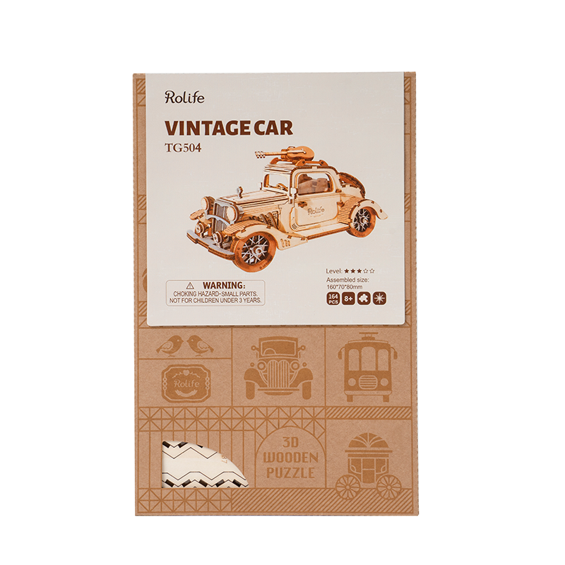 Rolife Modern 3D Wooden Puzzle - Vintage Car TG504