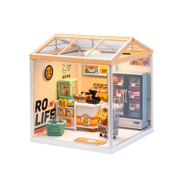 Rolife Energy Supply Store Super Creator Miniature House DW002