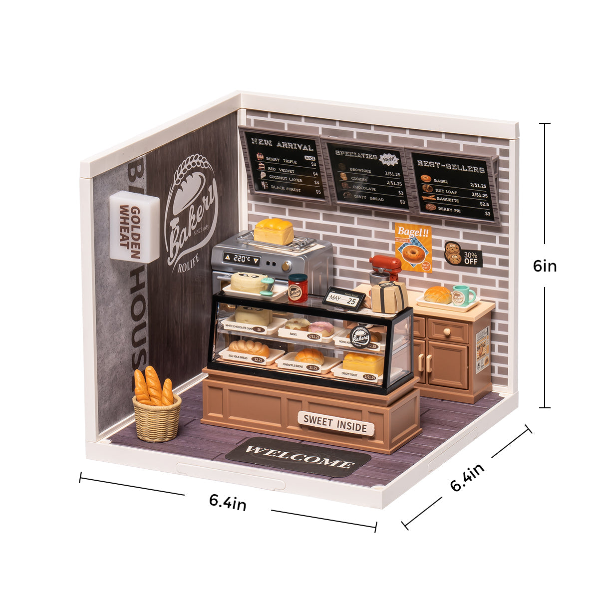 Rolife Golden Wheat Bakery Super Creator Miniature House DW005B