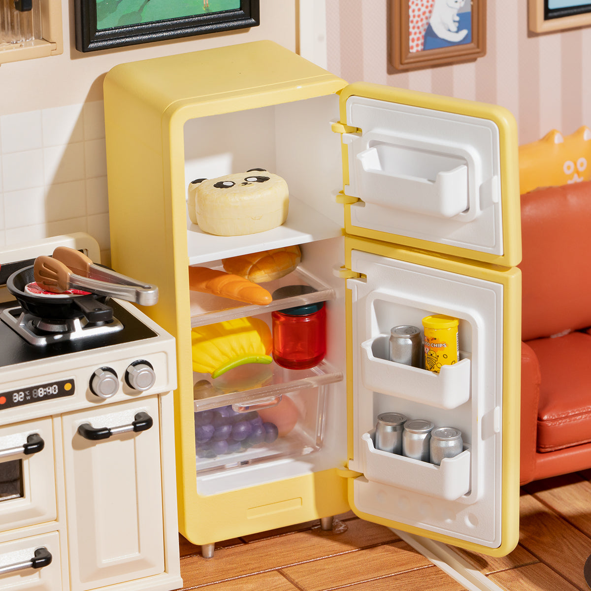 Rolife Happy Meals Kitchen  Super Creator Miniature House DW008
