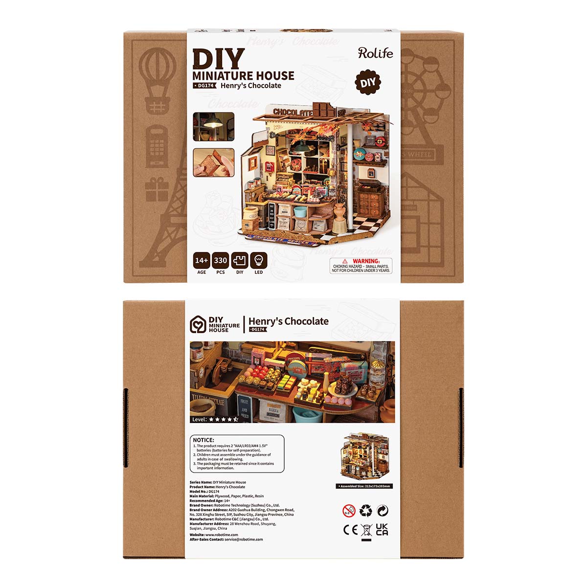 Rolife DIY Miniature House - Henry's Chocolate DG174