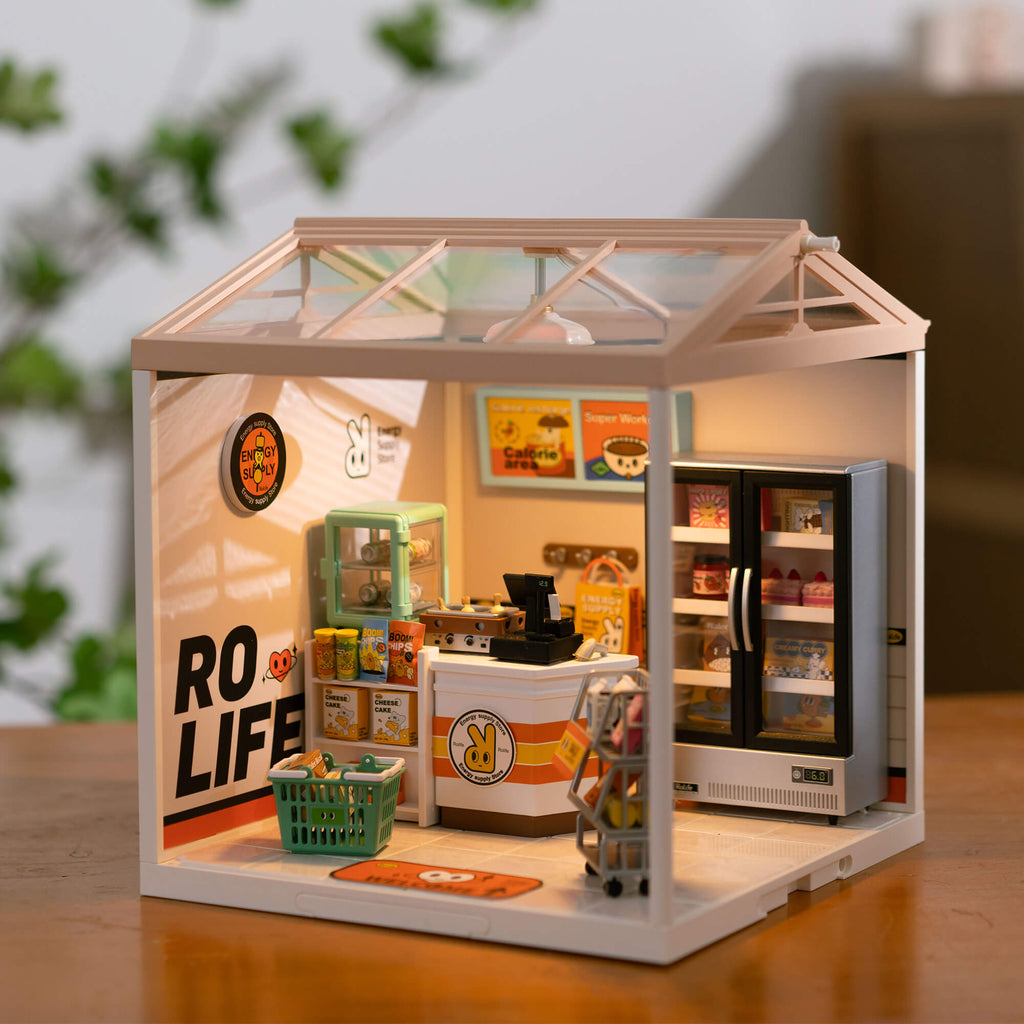 Rolife Energy Supply Store Super Creator Miniature House DW002