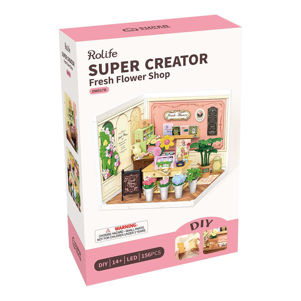 Rolife Fresh Flower Shop Super Creator Miniature House DW017B