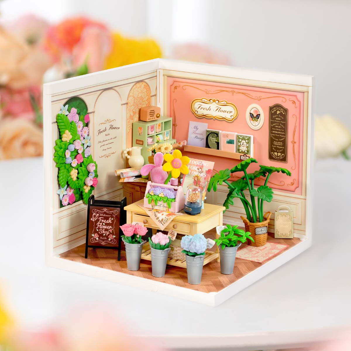 Rolife Fresh Flower Shop Super Creator Miniature House DW017B