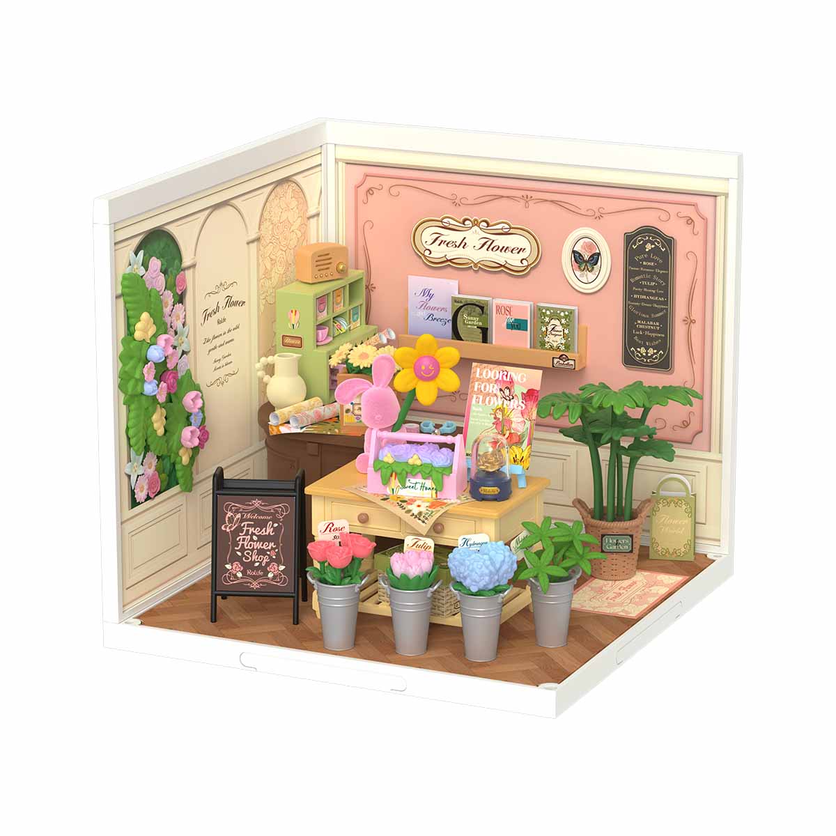 Rolife Fresh Flower Shop Super Creator Miniature House DW017B