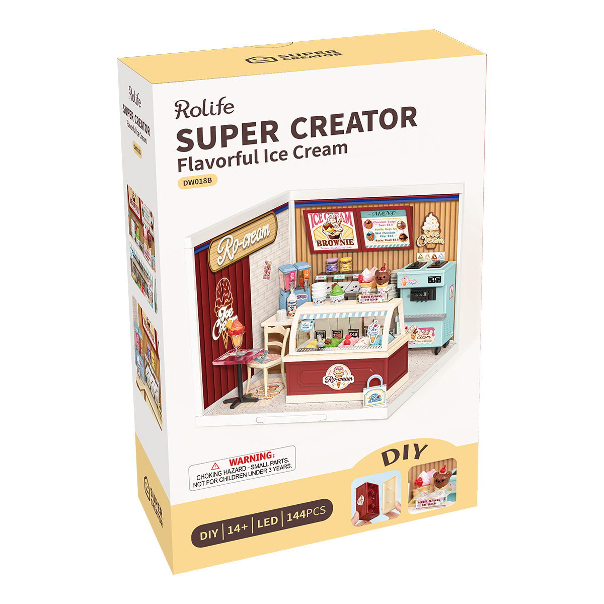 Rolife Flavorful Ice Cream Super Creator Miniature House DW018B