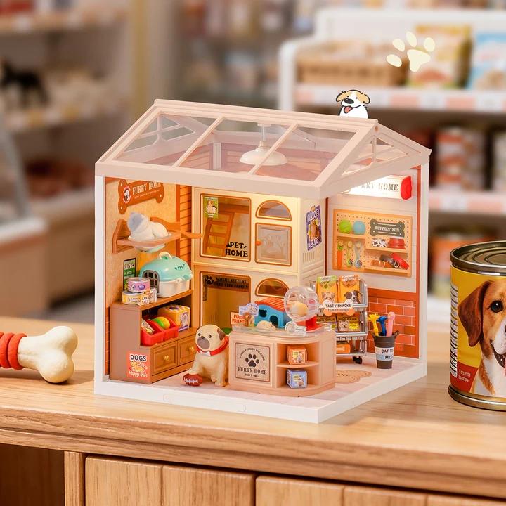 Rolife Furry Friends' Home Super Creator Miniature House DW027