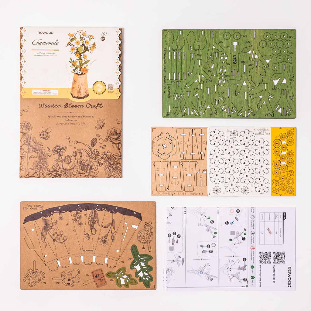 Rowood DIY Wooden Flower Chamomile TW061